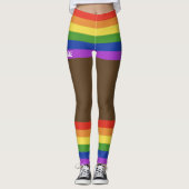 Leggings Gay pride Faux Shorts & Legs (Devant)