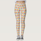 Leggings Gay pride Rainbow Beach Ball Beachball LGBTQ (Devant)