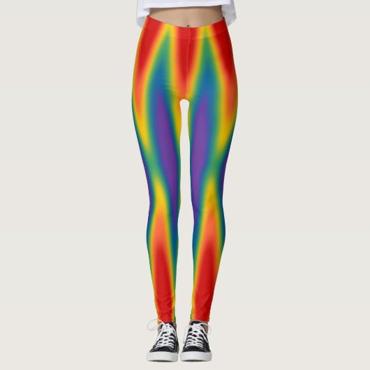 Leggings gay pride Rainbow Love Stretchy Pants (Devant)