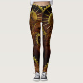 Leggings Gears et tuyaux Steampunk Habiletés de jambe (Devant)
