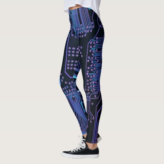 Leggings Geek Sortie carte de circuit électronique Nerd PCB (Gauche)