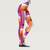 Leggings geïnspireerd door de Lesbische Pride Flag (Rechts)