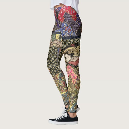 Leggings Geisha dans le kimono impérial (Gauche)