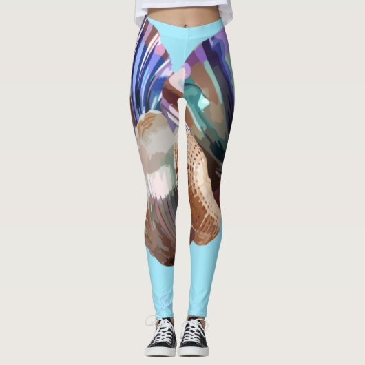 Leggings Gems océaniques (Devant)