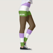 Leggings Genderqueer Pride Faux Shorts & Legs (Droite)
