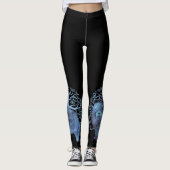 Leggings GÈNES FADÉS COLÈRE ARBRE DE VIE noir (Devant)