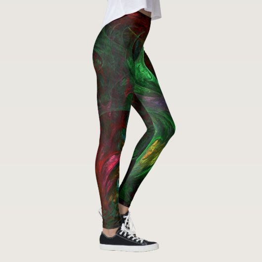 Leggings Genesis Green Art Abstrait (Droite)