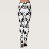 Leggings Genie Ghost Sortant de Lampe Motif sans couture (Dos)