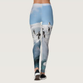 Leggings Gentoo Penguin Antarctica Iceberg Playtime (Dos)