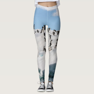 Leggings Gentoo Penguin Antarctica Iceberg Playtime