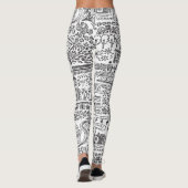 Leggings Geo design abstrait motif. (Dos)
