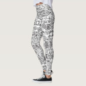 Leggings Geo design abstrait motif. (Gauche)