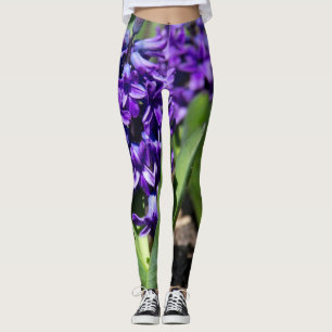Leggings Géocinthe bleu au printemps