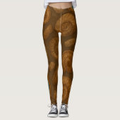 Leggings Géodésique et fossiles (Devant)