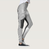 Leggings geometric black and white pattern (Droite)