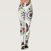 Leggings Geometric Floral Mandalas Seamless Pattern (Dos)