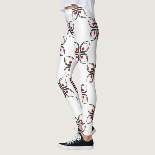 Leggings Geometric Floral Pattern (Gauche)
