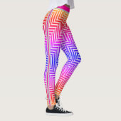 Leggings Geometric Maze Optical Illusion Pattern  (Droite)