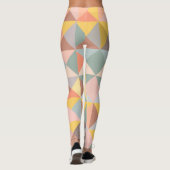 Leggings Géometric Pattern Fall and Autumn Earth Tones (Dos)
