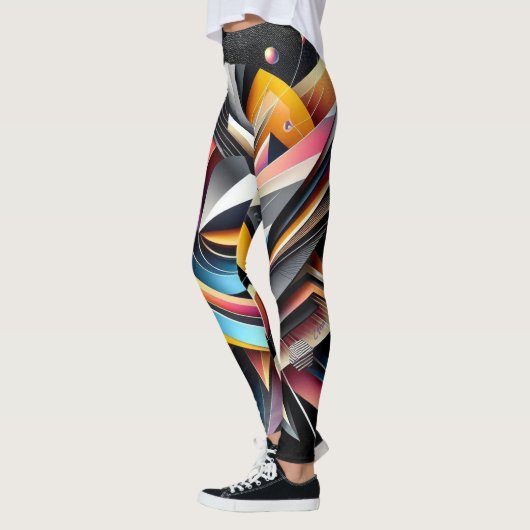 Leggings Géométrie Abstraite (Gauche)
