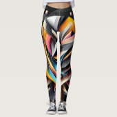 Leggings Géométrie Abstraite (Devant)