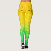 Leggings Géométrie - citron vert (Dos)