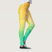 Leggings Géométrie - citron vert (Droite)