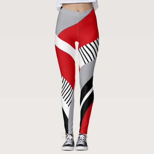 Leggings Géométrie colorée (Devant)