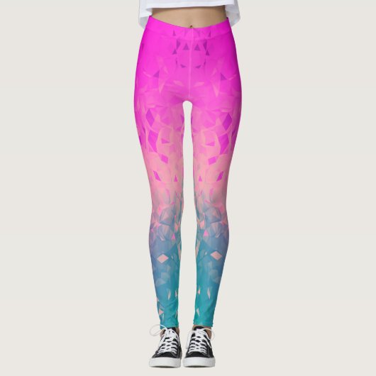 Leggings Géométrie - flambée (Devant)