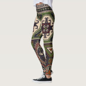 Leggings Géométrie folklorique : papier peint ethnique colo (Gauche)