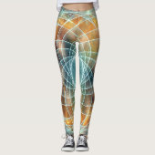 Leggings Géométrie Sacrée Psychédélique Légendes De Stargat (Devant)