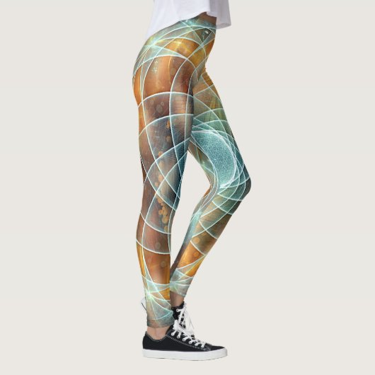 Leggings Géométrie Sacrée Psychédélique Légendes De Stargat (Droite)