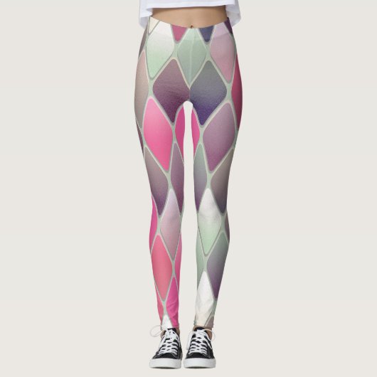 Leggings Géométrique Abstraite (Devant)