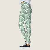Leggings Géométrique Classique : Style Art Déco Sans Couleu (Gauche)