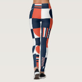 Leggings Géométrique créative : Conception moderne et trans (Dos)