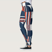 Leggings Géométrique créative : Conception moderne et trans (Gauche)