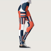 Leggings Géométrique créative : Conception moderne et trans (Droite)