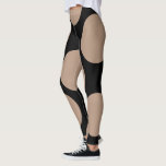 Leggings Géométrique, énorme place n'importe quelle couleur<br><div class="desc">Ce design unique en deux couleurs montre des points immenses que vous pouvez recolorer comme vous voulez. Le reste est noir solide et ne peut pas être ajusté. Par défaut, les points sont de couleur latte/marron clair, pour indiquer une couleur de peau. De loin, il aura l'air plutôt cool, et...</div>
