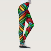 Leggings Géométrique fluorescent (Droite)