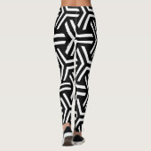 Leggings Géométrique noire (Dos)