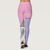 Leggings Géométrique postmoderne : composition Abstraite (Dos)