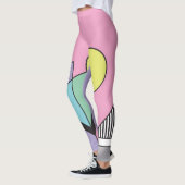 Leggings Géométrique postmoderne : composition Abstraite (Gauche)