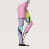 Leggings Géométrique postmoderne : composition Abstraite (Droite)