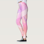 Leggings Géométrique rose (Gauche)