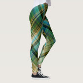 Leggings Géométrique vert-bleu (Droite)