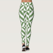 Leggings Géométrique verte (Dos)