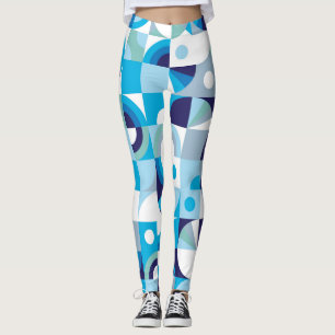 Leggings Géométrique Vibrante : Moderne sans couture