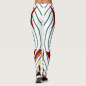 Leggings géométriques Abstraits - Vêtements actifs (Dos)
