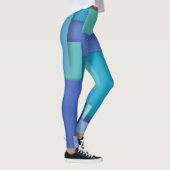 Leggings géométriques bleus (Droite)