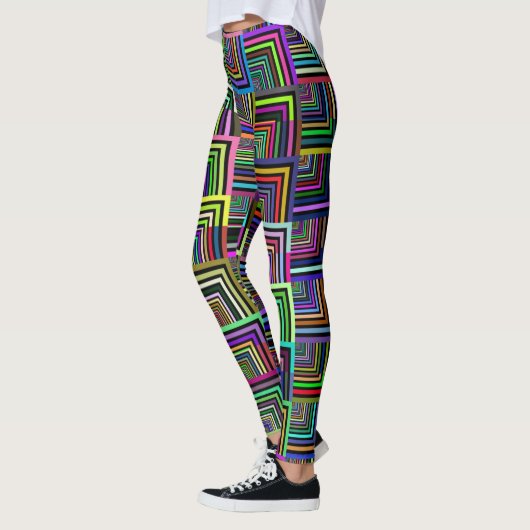 Leggings géométriques colorés (Gauche)
